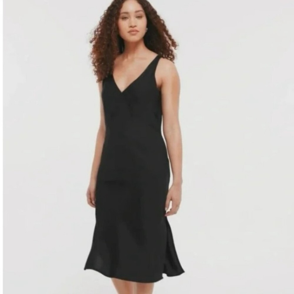 NWT A New Day Black Slip Adjustable Straps Dress XXL
